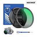 【クーポンで20%OFF】NEEWER CPLフィルター レンズキャップ付き 超薄型 多層耐性ナノコーティング 円偏光フィルター レンズフィルター 偏光フィルター HD光学ガラス 反射除去 コントラスト強調 グレア低減