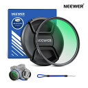 【クーポンで20%OFF】NEEWER MC UV保護フィルター レンズキャップ付き 多層耐性ナノコーティング/HD光学ガラス/防水/耐傷性/超薄型アルミ合金枠/紫外線フィルター