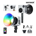 【P20倍+5%引クーポン】NEEWER LEDビデオライト 撮影ライト HB80C RGBWW 80W 72Whバッテリー付き 100W PD急速充電 RGB COBライト 連続照明 撮影照明 2500K-7500K 10400l/m 18シーン スタジオライト 定常光ライト 手持ちスポットライト Bowensマウント スタジオ/写真撮影用