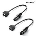 NEEWER 3ピンDMX XLRメス-RJ45メスケーブル 2個 RJ45-3ピンXLRアダプタコネクタ TL60/TL90C/TL120C RGBスティック...