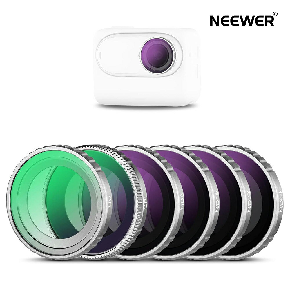 P20ܡNEEWER NDե륿å Insta360 GO 3Sб 6(UV/CPL/ND8/ND16/ND32/ND64...