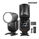 【P20倍+2000円引クーポン】NEEWER Z2-S 2.4G TTLラウンドヘッドフラッシュストロボ スピードライト アップグレードされたUI 2つの調整可能なモデリングランプ TTL/MクイックTCMスイッチ 76Ws 1/8000s HSS 7.2V/3000mAhバッテリー 600フルパワーフラッシュ