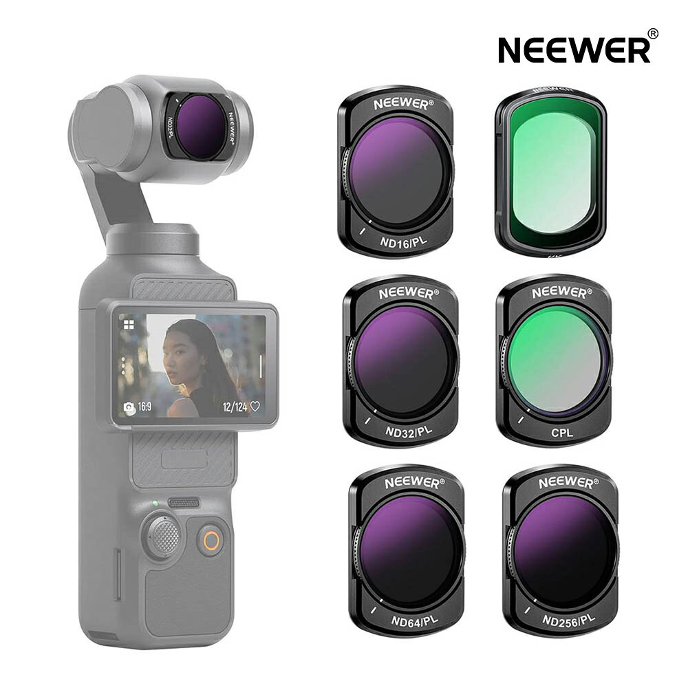 P20+500߰ݥNEEWER ND&CPLե륿å OSMO Pocket 3  ɿ ɱ UV CPL ...