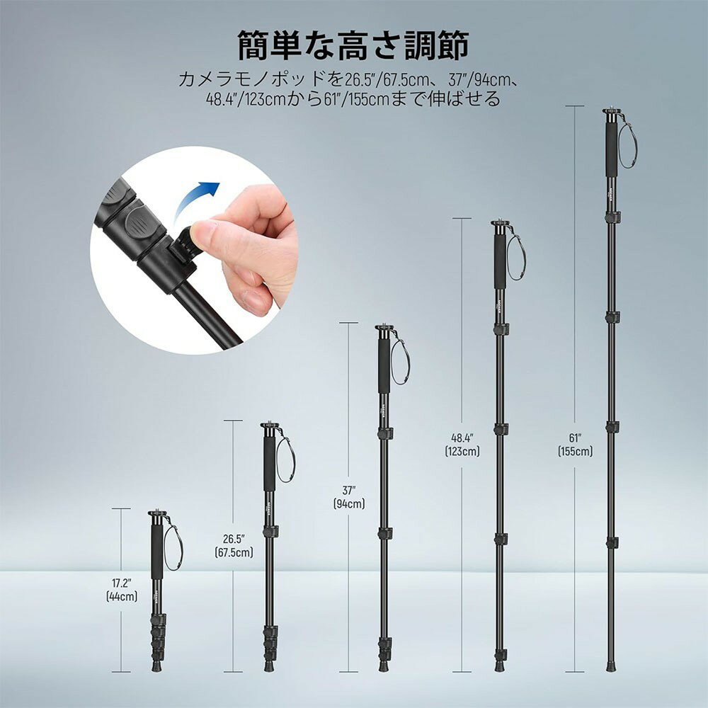 ��P5��UP�桪��NEEWER ������� 155cm ����߹���� �ݡ����֥� ����ѥ��� ���� ���� ι���� ����饹����� �ȥ�٥��� ��ӥݡ��� ι�԰�� �������� 1/4