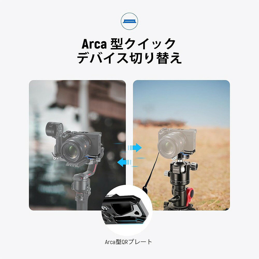 NEEWER カメラベースプレート a7C II/a7CR用 フォームフィッティング Arca型クイックリリース 1/4