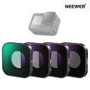 P10倍+5%引クーポン◆NEEWER PL NDフィルター GoPro Hero 13 12 11 10 9 ブラックに対応 4パック PL ND8 ND16...
