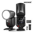 NEEWER Z2PRO-F 2.4G 76Ws TTL ラウンドヘッドフラッシュストロボ スピードライト アップグレードUI TTL/M 快速TCMスイッチ 1/8000s HSS 7.2V/3000mAhバッテリー/モデリングランプ2個 600フルパワーフラッシュ 撮影照明用 Fujifilmカメラ用