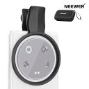 【P10倍+10%引クーポン】NEEWER 67mm スマホフィルタークランプ レンズフィルターマウント 調整可能 ネジ式フィルタークリップ スマホカメラレンズマウント 滑り止めゴムパッド付き Galaxy/Pixel/Xiaomiに対応 LA008
