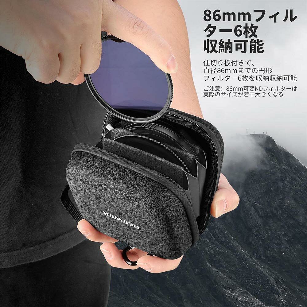 NEEWER 11x11cm �ե��륿�������� �ե��륿���ݡ��� 6���� �ե��륿����86mm�ޤ��б� �߷��ե��륿�������� �ϡ��ɥ����� ��ĥ���ڤ�/�ꥹ�ȥ��ȥ�å�/����ӥ��դ� �ɿ� �Ѿ׷� �ɿ� PB12