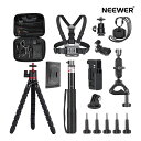 【P10倍+10%引クーポン】NEEWER 16 in 1 アクションカメラアクセサリーキット DJI OSMO Pocket 3 Creator Combo用...