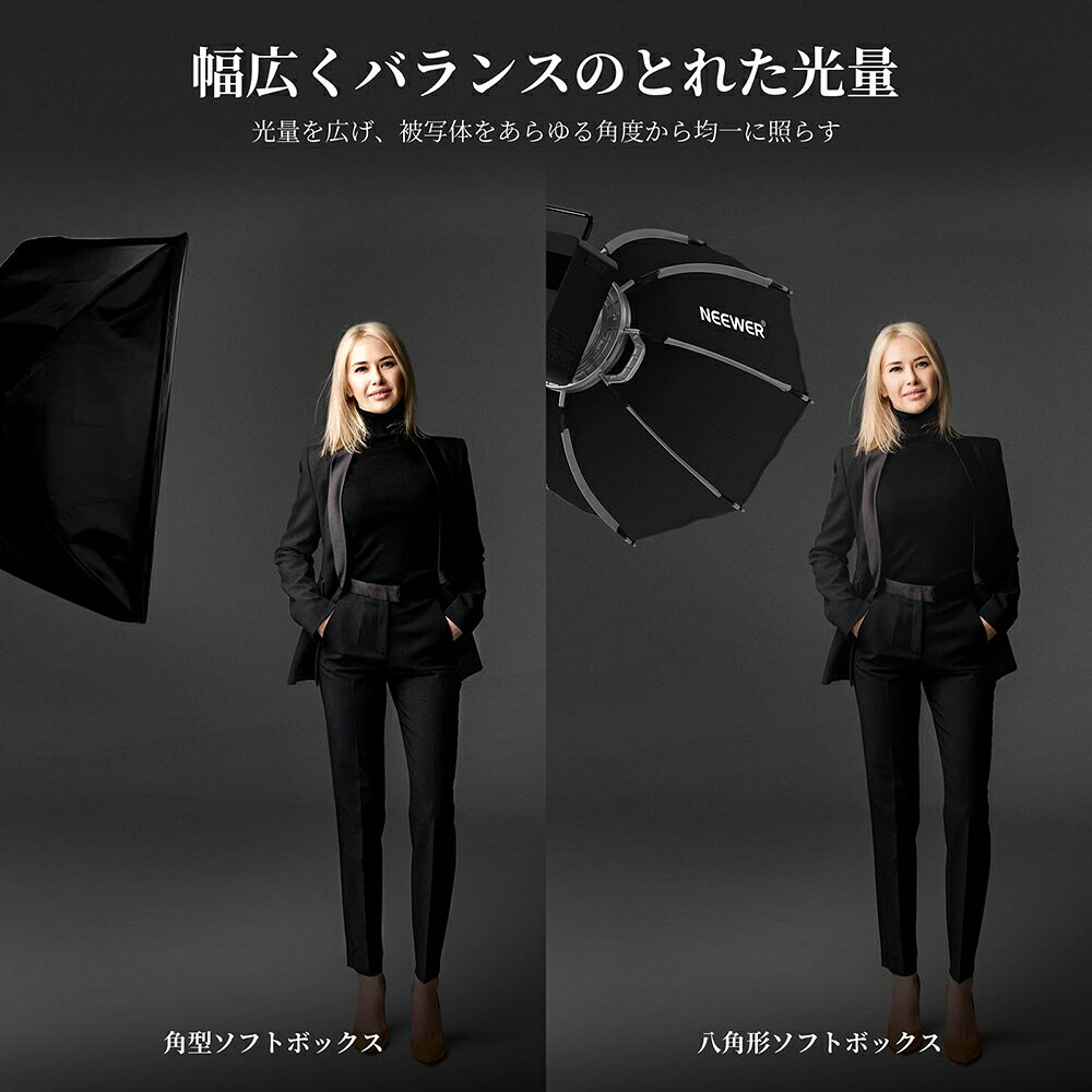 NEEWER BASICS オクタゴンソフトボックス パラボリックソフトボックス NEEWERマウ...