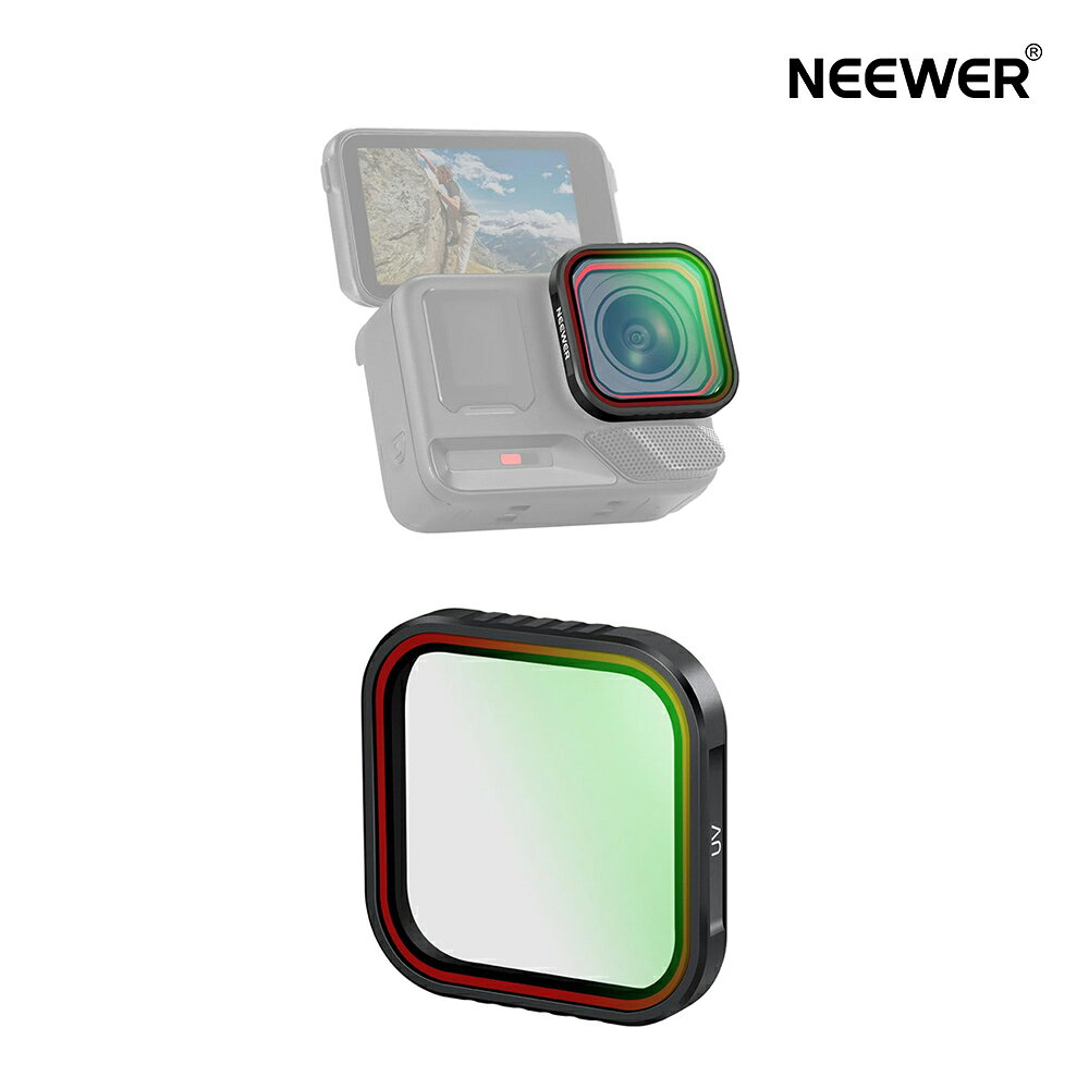 乐天商城 - 【P10倍UP中!】NEEWER UVフィルター Ace Pro/Ace Pro 2に対応 スナップオン式 マルチコートHD光学ガラス保護 アクションカメラレンズフィルターアクセサリー FL-C20