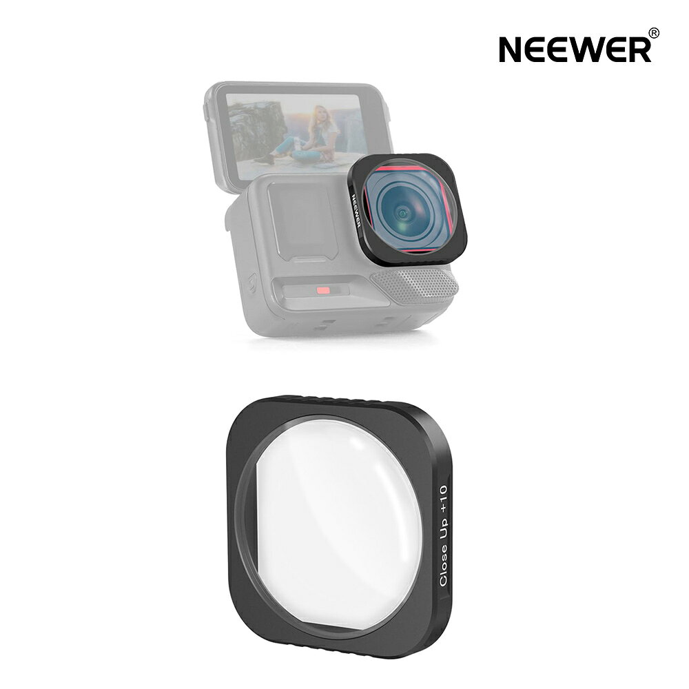 【P10倍UP中!】NEEWER 10倍マクロレンズ Ace Pro/Ace Pro 2対応 アクションカメラ用拡大レンズ マクロ撮影用 クローズアップ 7-1...