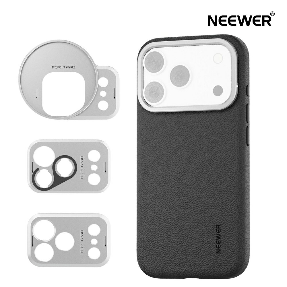 乐天商城 - 【P10倍UP中!】NEEWER スマホケース 17 Pro用 モジュラー保護 頑丈 TPU/PCスマホカバー 67mmフィルターリング/17mmレンズバックプレート/Moment対応Tマウントレンズアダプター付き MagSafe iPhone 17 Pro対応 PA133