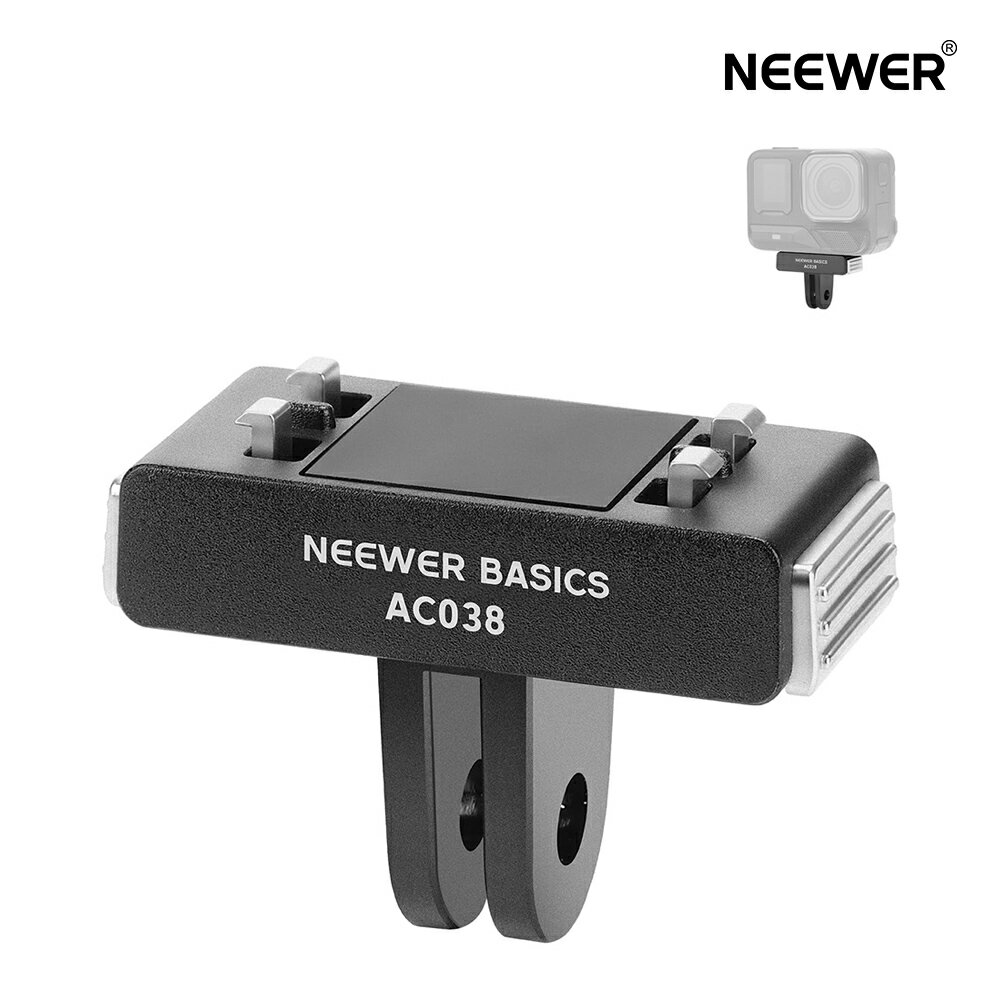 乐天商城 - 【P10倍UP中!】NEEWER BASICS マグネット式マウントアダプター Ace Pro/Ace Pro 2に対応 クイックリリースマウントベース 磁気アクションカメラアダプタマウント 2プロングアクションカメラアクセサリー 写真撮影/ビデオ録画用 AC038