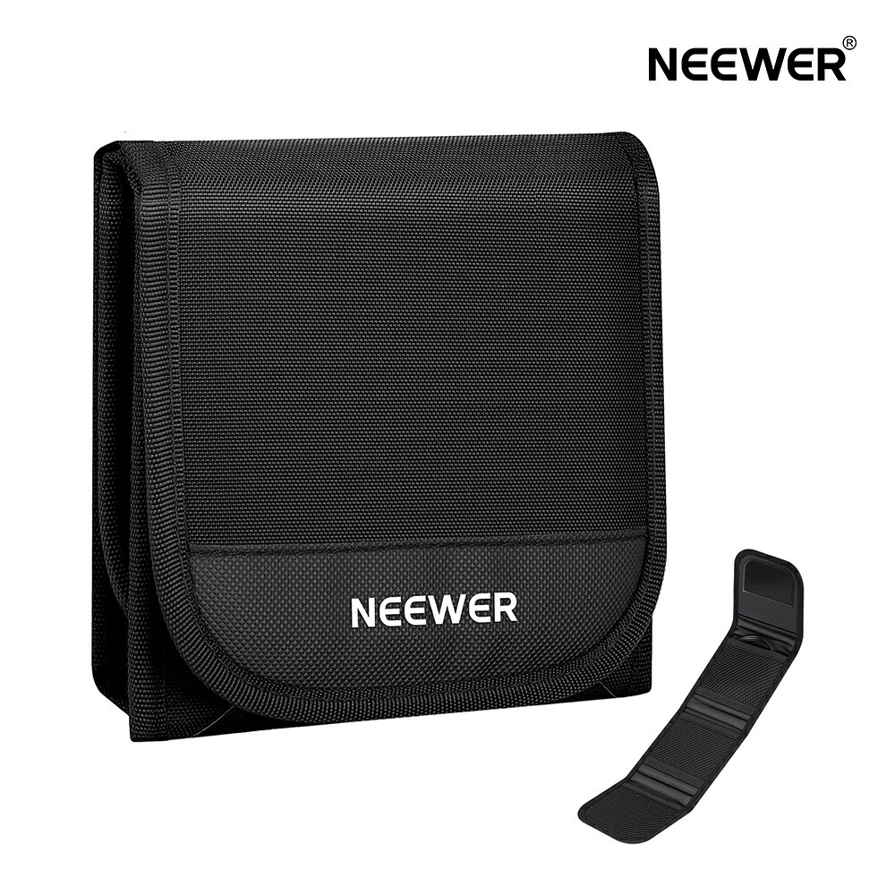 Rakuten - NEEWER 82mm フィルターケース 三つ折り式 フィルター収納バッグ 防滴 保護キャリーポーチ 82mm丸型カメラレンズフィルター最大3枚収納可能 PB15