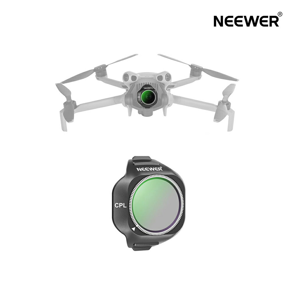 Rakuten - NEEWER CPLフィルター Mini 5 Proドローンに対応 スナップオン式 調整可能 円偏光フィルター 偏光レンズ マルチコート光学ガラス ドローンカメラ撮影/航空写真アクセサリー