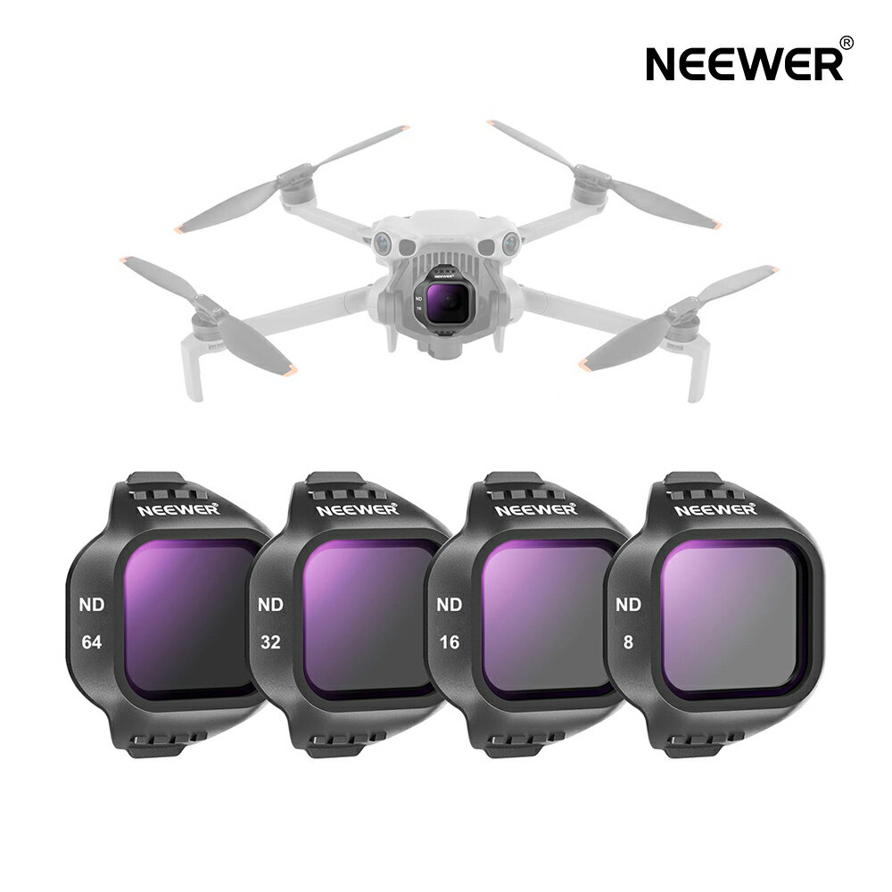 ��P10��UP��!��NEEWER ND�ե��륿�����å� 4������ Mini 5 Pro�ɥ�������б� ���ʥåץ��� ND8+ND16+ND32+ND64 ����...