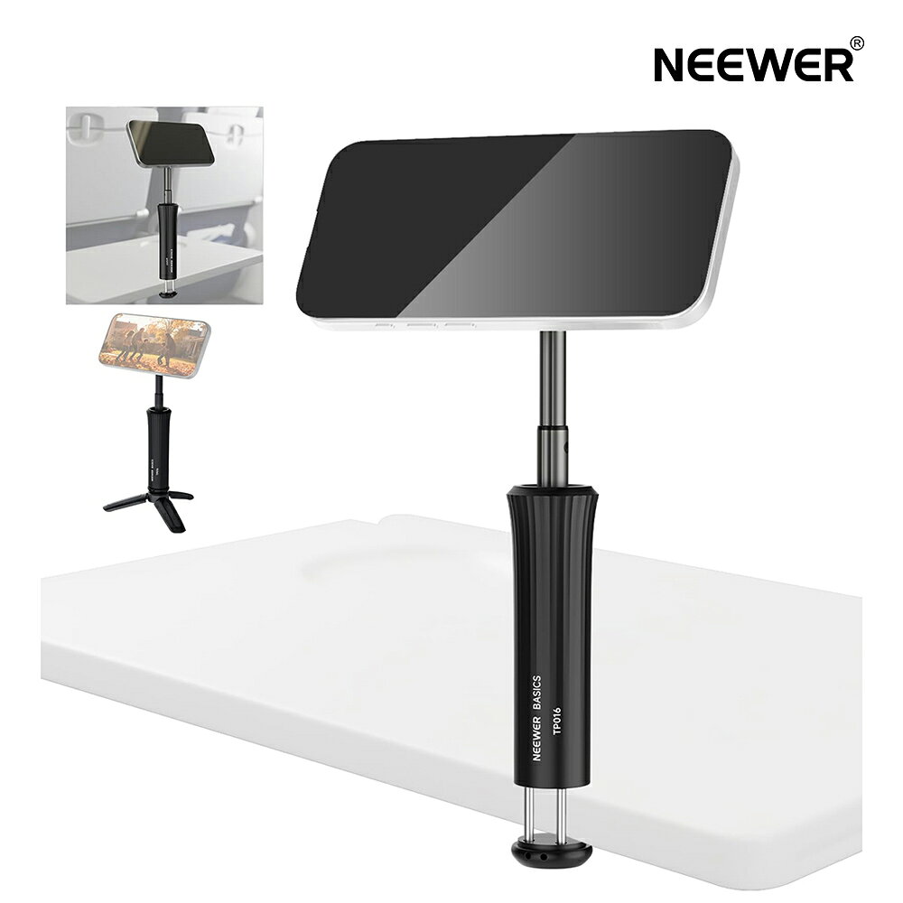 乐天商城 - 【P10倍UP中!】NEEWER 飛行機用スマホホルダー 磁気式スマホ卓上マウント三脚スタンド ハンドヘルド自撮り棒 飛行機ガジェット 旅行必需品 MagSafe iPhone/Android対応 ビデオ録画用 TP016