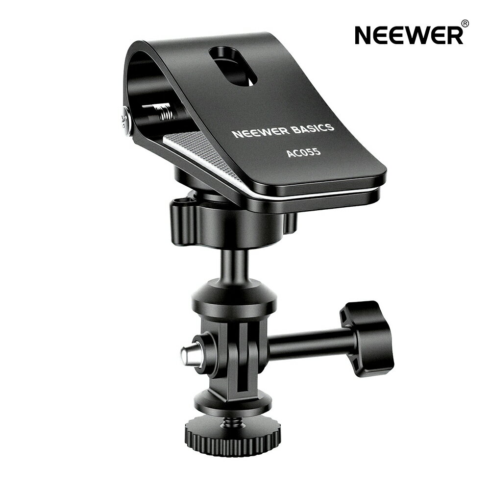 NEEWER BASICS 車用サンバイザーマウント 360°ボールヘッド アクションカメラホル...