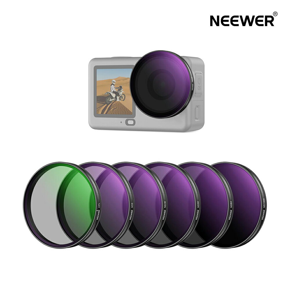 ��P10��UP��!��NEEWER CPL+ND�ե��륿�����å� Osmo Action 6�б� ND8/16/32/64/1000Ĵ����ǽ ���и���󥺥ե��륿...