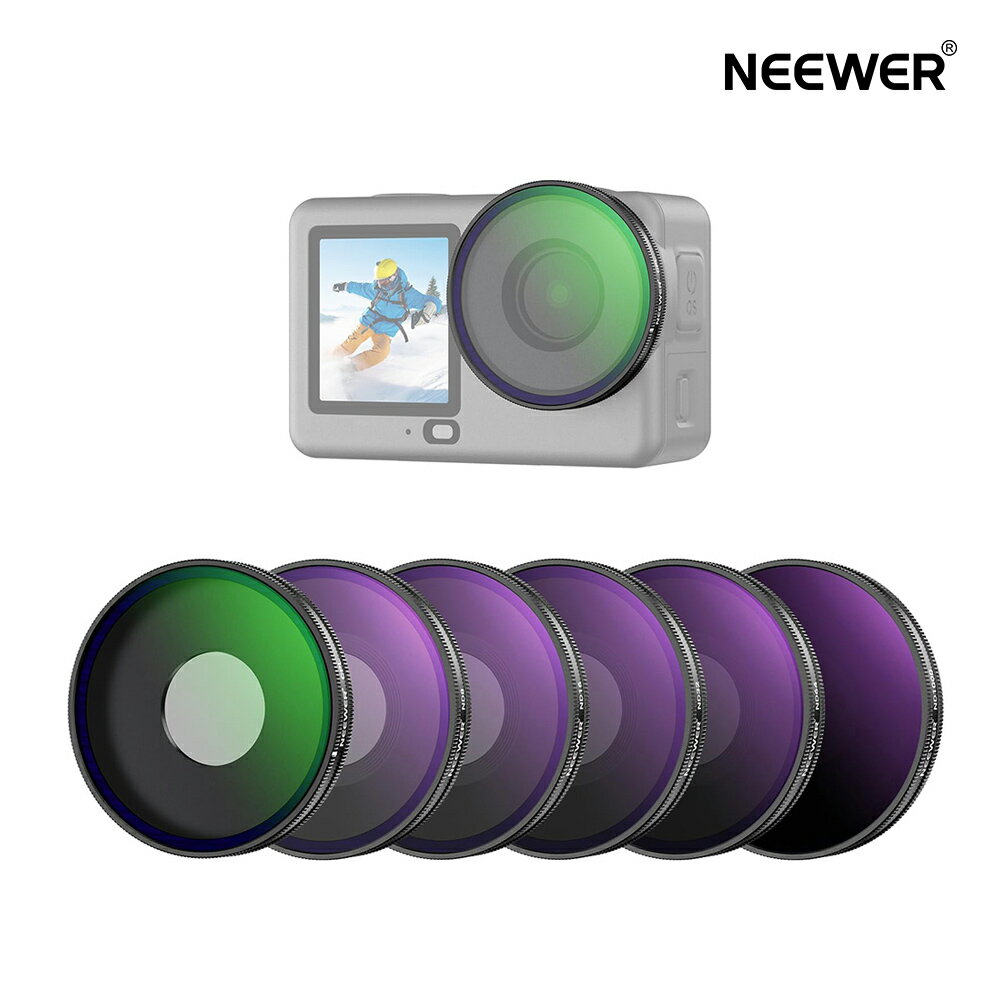 ��P10��UP��!��NEEWER CPL+ND�ե��륿�����å� Osmo Action 6�б� ND8/16/32/64/1000Ĵ����ǽ ���и��ե��륿�� ��...