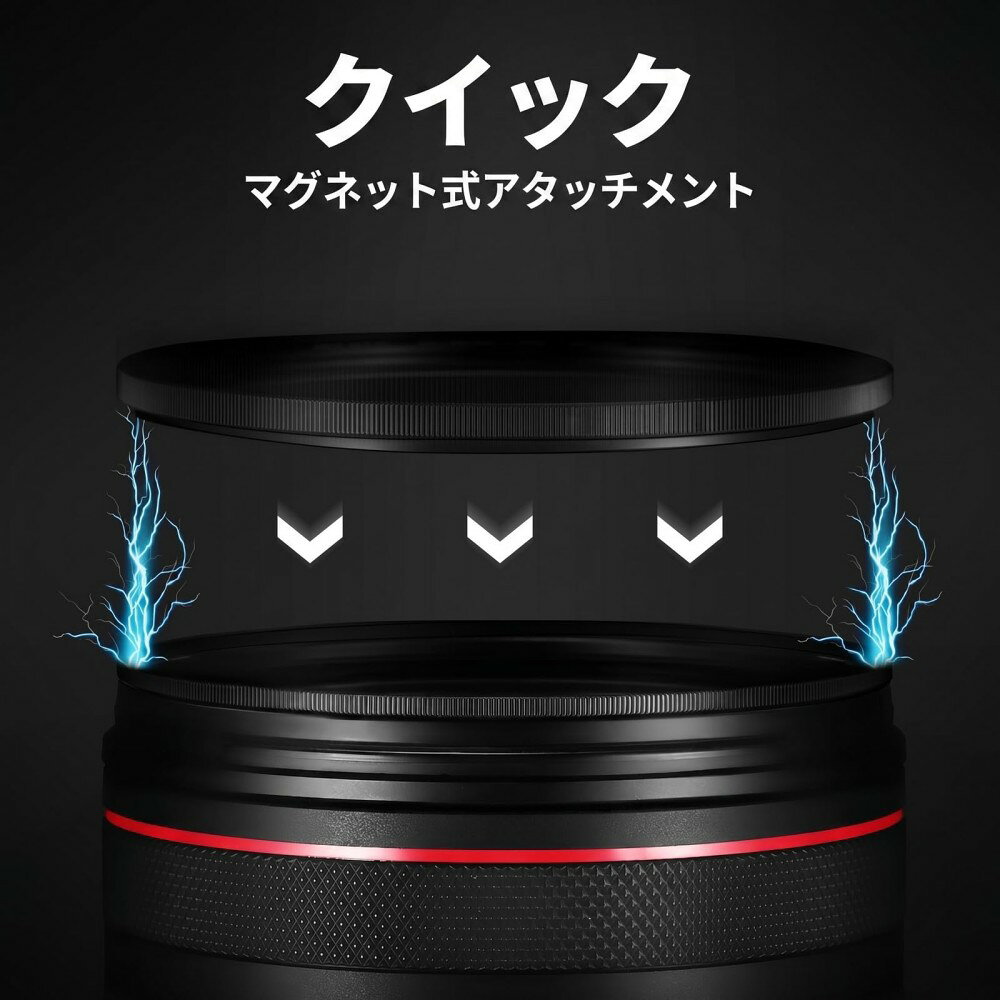 NEEWER 67mm マグネット式フィルターキット CPL+可変ND2-32+1/4ブラック拡散+レン...