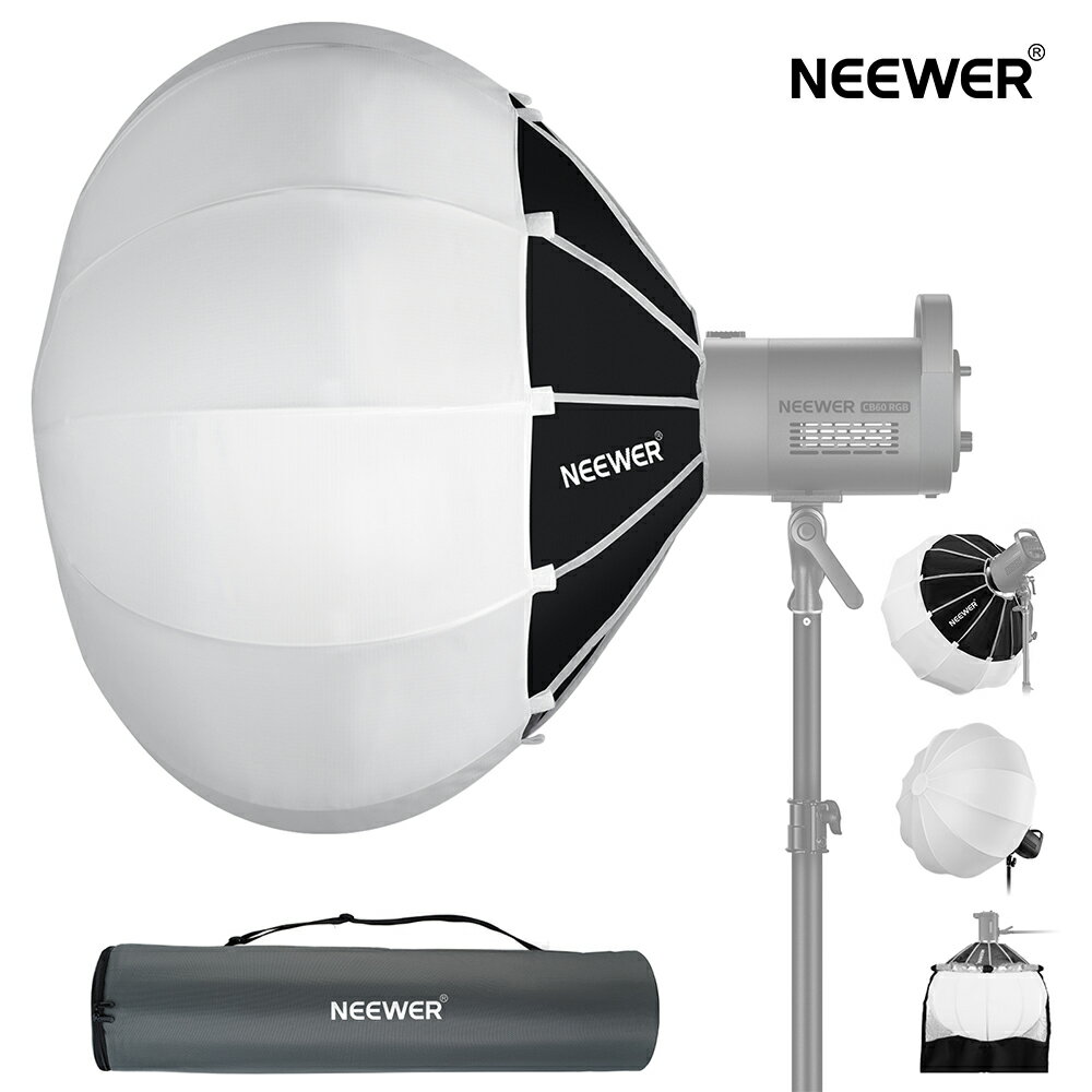 NEEWER 󥿥󥽥եȥܥå 90cm/65cm/50cm 󥹥ƥåץå꡼ 360饤ȥǥե塼 դ Bowensޥ CB60 CB100 CB150ӥǥ饤 Aputure Light 600d Amaran 60x Godox SL60Wб NS90L/NS65L/NS50L