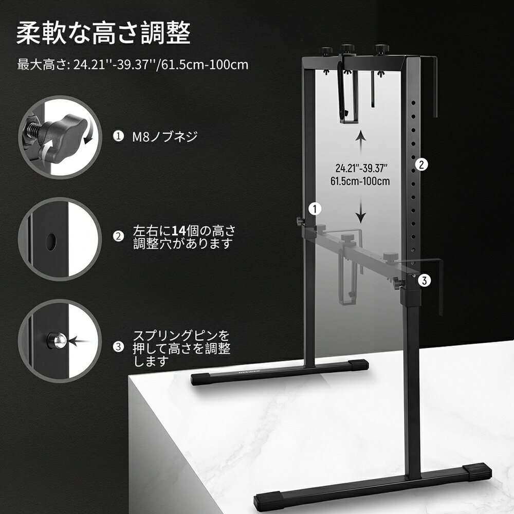 NEEWER ���׻����ѥ������ ��ľ���� ���ƾ�ʪ ��她����� �ǥ�������饢���� �����С��إå� �����ޥ���� ���ѵץ��������� ���ޥ���ȥ������ �ե�åȥ쥤�̿����ơ�������Ĵ�������蹩���� ST100