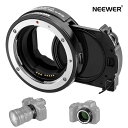 NEEWER EF-EOS R マウントアダプター 可変NDフィルターND3-ND500のドロップ付 ...