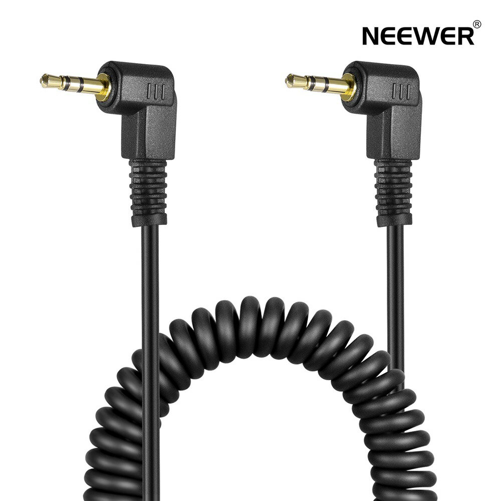 NEEWER 2.5mm-C1 リモートシャッターレリーズケーブル キヤノンCanonSL3 T8i T7i T6i T6S T5 T5i T4i T3i XTi XSi SL2 RP R M 700D 650D 600D 550D 500D 1100D 80D 70D 60D PowerShot G16 G15 G5 Xに対応