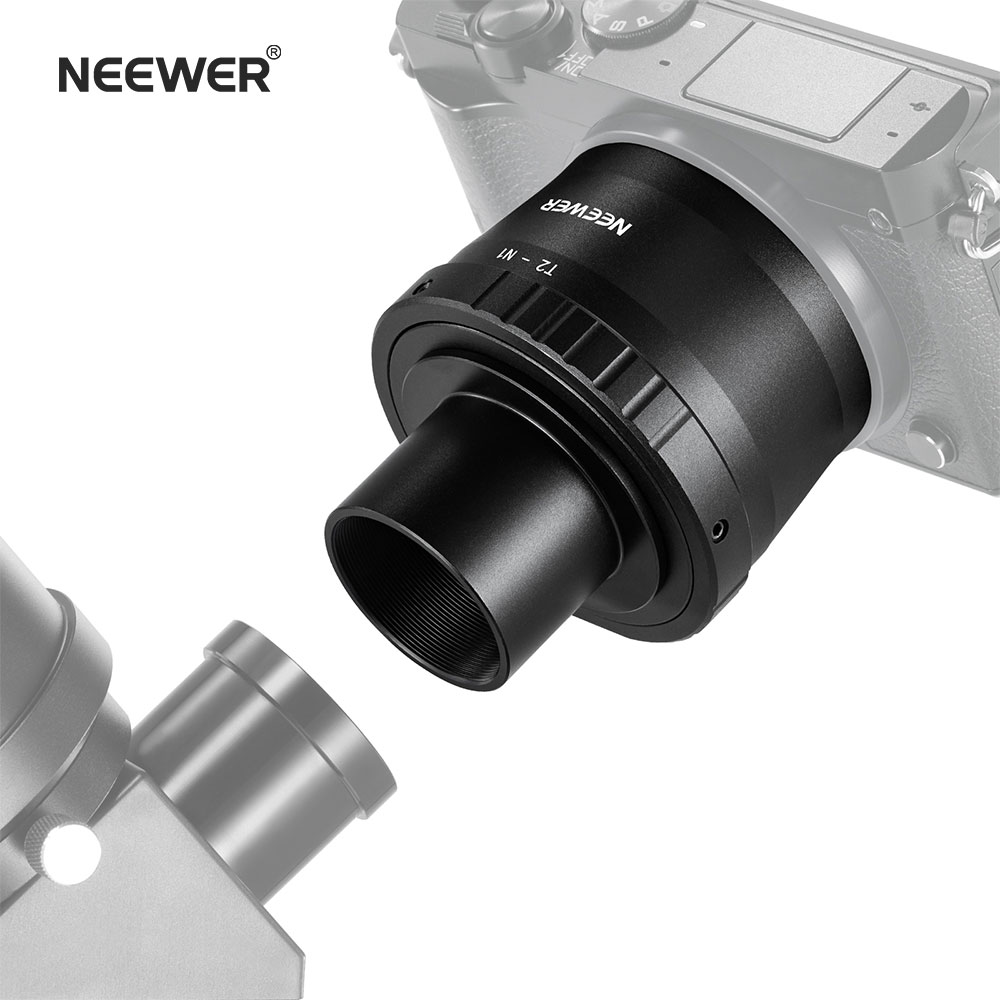 NEEWER Tリングアダプターセット T2リングカメラレンズアダプター&M42-1.25"望遠鏡Tマウントアダプター Nikon 1 シリーズミラーレスカメラ(AW1 J1 J2 J3 J4 J5 S1 S2 V1 V2 V3)に対応 LS-T10