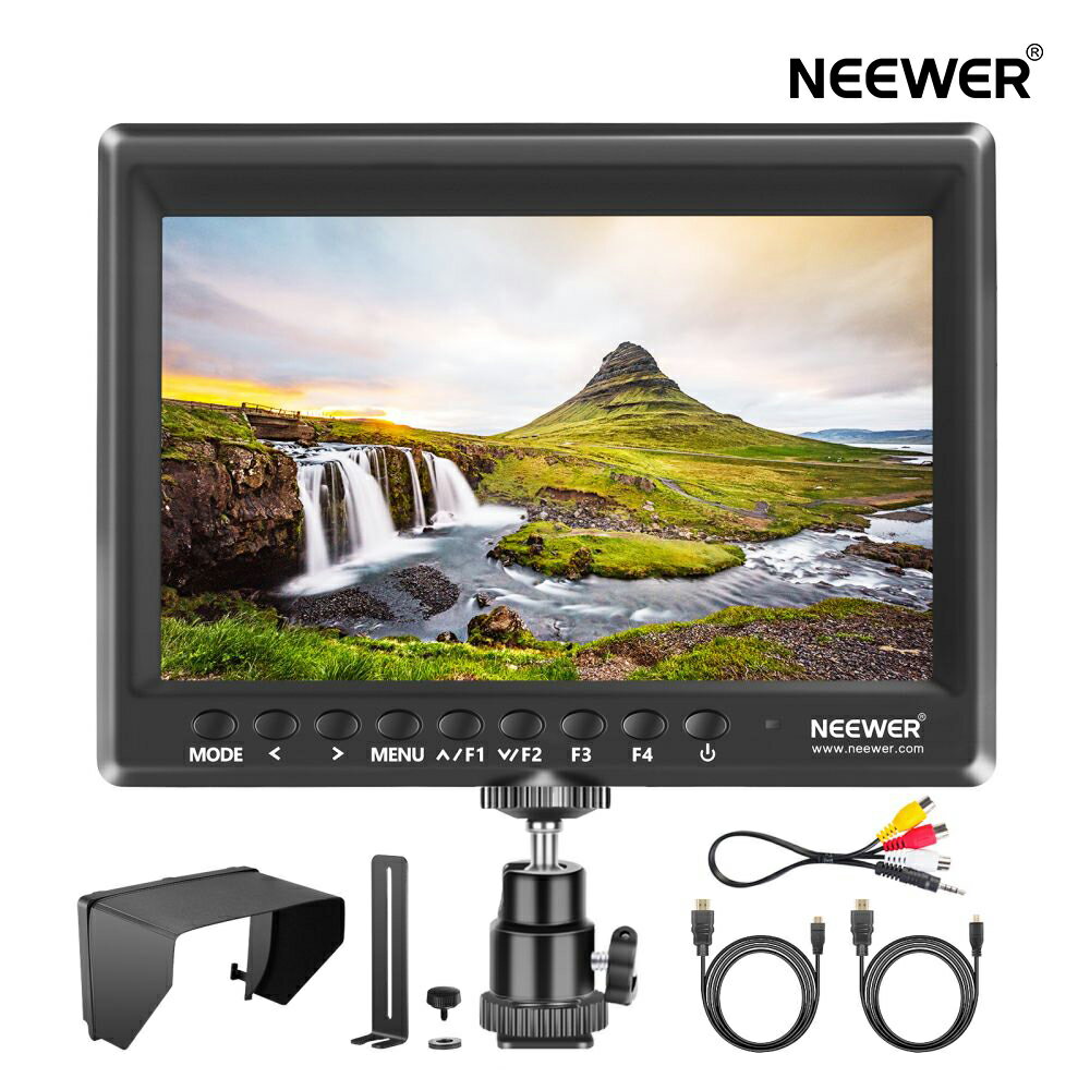 NEEWER F100 7 եɥ˥ ӥǥ  IPS 1280x800 HDMI 1080p 󥷥դ DSLR顢ϥɥإɥӥ饤եӥǥꥰ 2600mAhżӤȽŴޥåդץ󤢤