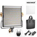 Neewer スタジオ撮影用ライト 調光可能な二色480LEDビデオライト 高輝度LEDパネル 色温度3200K-5600K 480個LEDビーズ ホワイトディフューザーと収納ケース付き 正放送、人物や商品撮影に対応