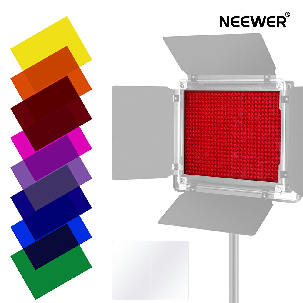 NEEWER 8枚ライティングフィルターセット NEEWER 660 LEDビデオライト専用