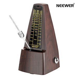 【NEEWER周年セール中！最大1500円OFFクーポン&P5倍】【★ランキング1位入賞】NEEWER NW-707メカニカルメトロノーム　ピアノ、ギター、ドラムなどの楽器に適用(茶色)