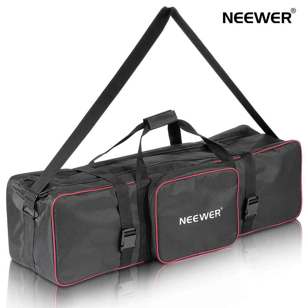 NEEWER 写真スタジオ機械大型キャリングバッグ 90×25×25cm ストラップ付き 三脚ライトスタンドと写真照明キット用（CB-05）