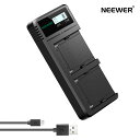 NEEWER USB充電器 高速バッテリー充電器 LCDディスプレイ付き 多用途充電オプション Sony NP-F970 NP-F960 NP-F950 NP-F930 NP-F770 NP-F750 NP-F570 NP-F550に適用