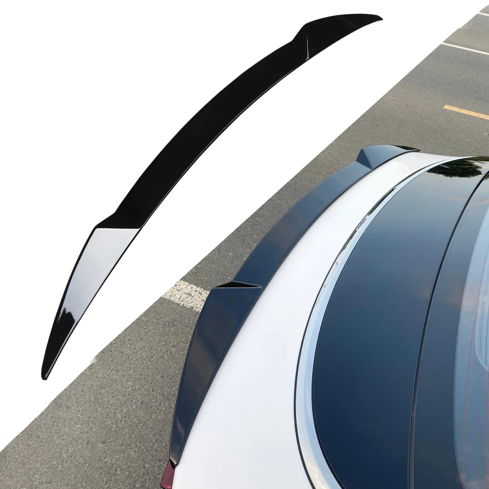 Rakuten - KIA K5 リアスポイラー 2021-2024 K5 車種専用 リアウイング トランクスポイラー リアアンダースポイラー 艶あり黒 ABS製 塗装済み エアロパーツ ガーニッシュ カーアクセサリー
