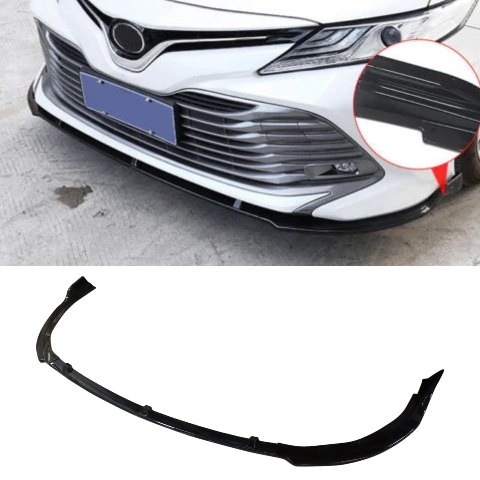 フロントスポイラー トヨタ カムリ LE XLE 適合 2018-2024 フロントリップ リップスポイラー ABS製 塗..