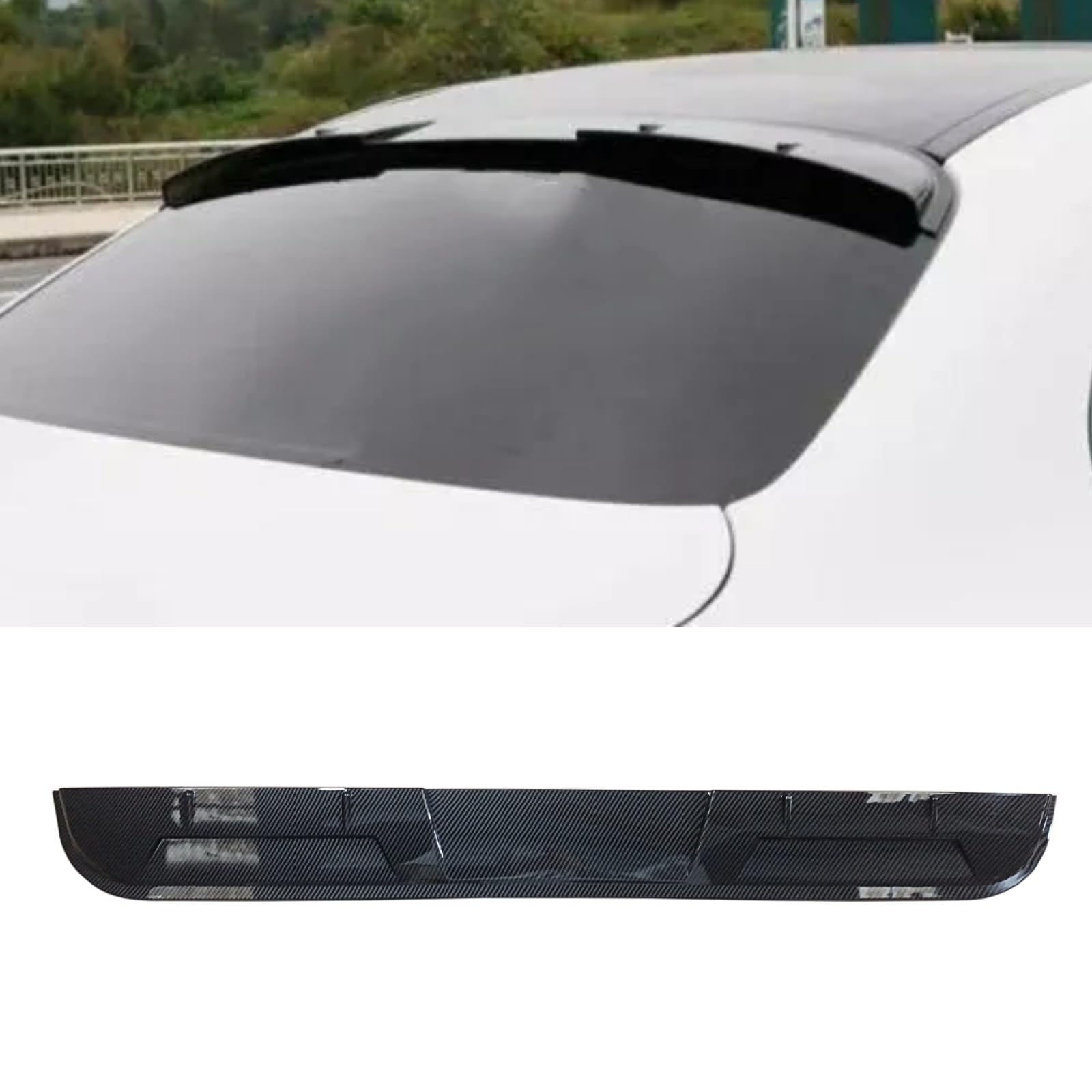 Rakuten - メルセデス ベンツ Cクラス W205 ルーフスポイラー リヤスポイラー トランクスポイラー リアアンダースポイラー ABS製 塗装済み カーボン調 カスタム カーアクセサリー