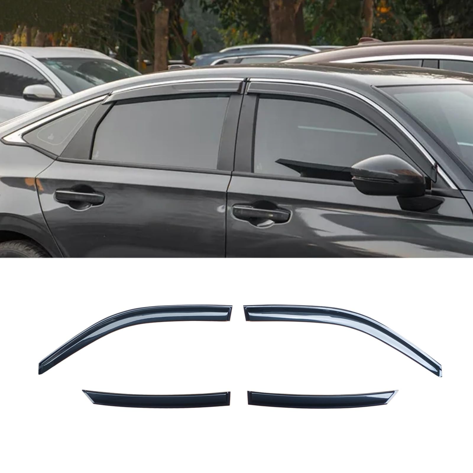 レインガード ウインドウバイザー ホンダ シビック セダン 2022 2023 2024 専用 サイドバイザー ウィン..