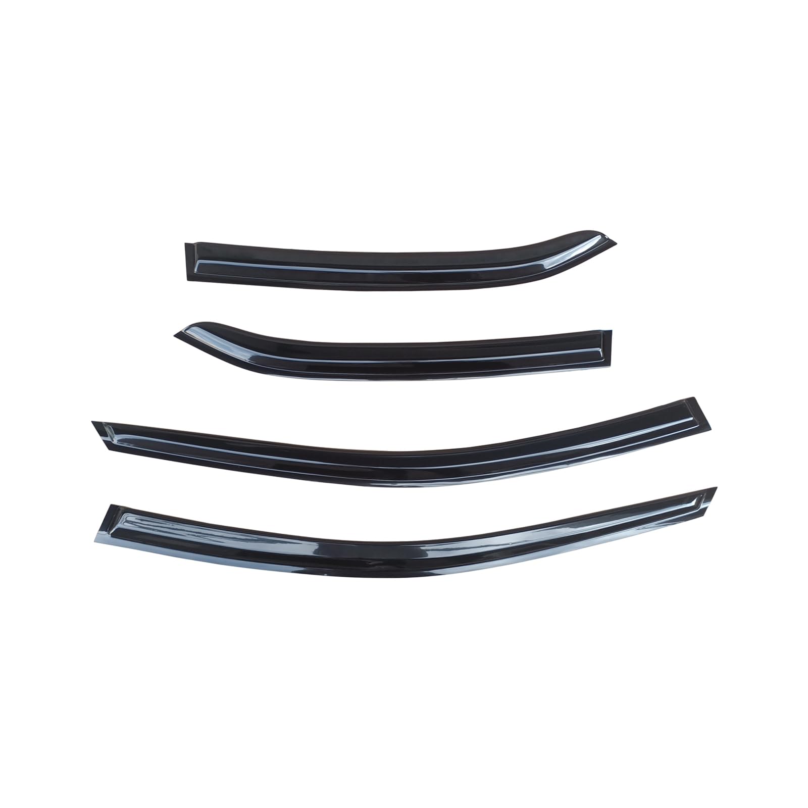 レインガード ウインドウバイザー ホンダ アコード 2018-2022 専用 サイドバイザー ウィンドウ レインカバー シールド 4ピース ABS製 塗装済み 艶あり黒 ウィンドウ エアロバイザー ディフレクター オーニング シールド ガード 車のレインシールド カスタム カーアクセサリー