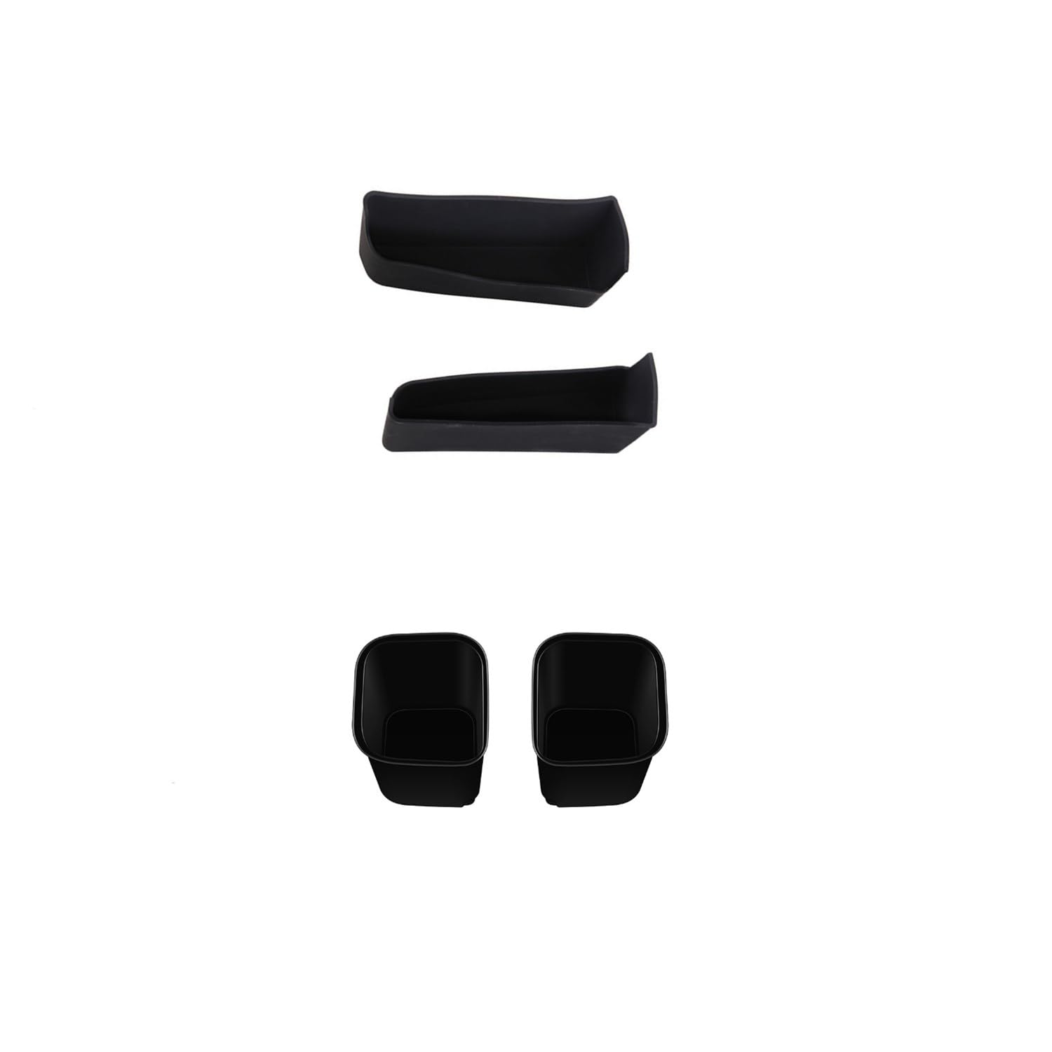 トヨタ アルファード ヴェルファイア 新型 Alphard Vellfire 40系 2023年6月〜現行に適合 フロント ドア ＆ 2列目 後部座席 ドリンクホルダー 収納ボックス ストレージボックス 小物入れ アクセサリー パーツ 車用品 4枚