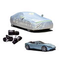 Ferrari車用ボディーカバー 型式専用カーカバー UVカット 裏起毛 防水防塵凍結防止 2本防風ベルト付け 2本防風ベルト付けフェラーリローマスパイダー 2023年5月〜現行(2)