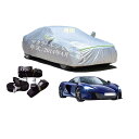 McLaren車用ボディーカバー 型式専用カーカバー UVカット 裏起毛 防水防塵凍結防止 2本防風ベルト付け 2本防風ベルト付け マクラレン 650S ABA-MP4-12CP 2014年4月〜現行(2)