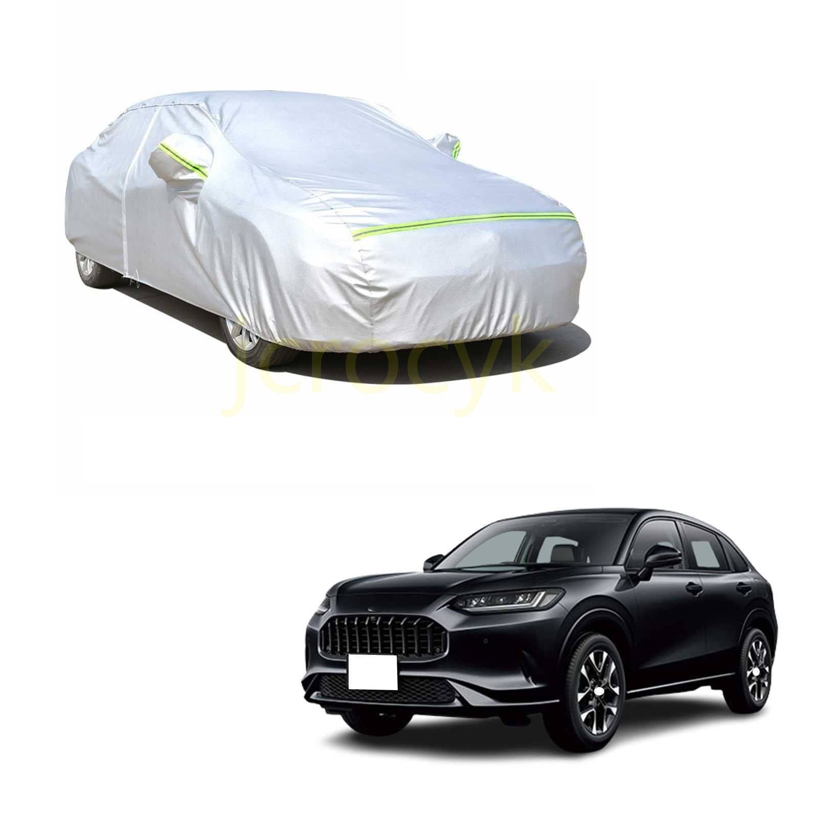 カーカバー 新型 ホンダ ZR-V（ZRV）2023年4月~ 専用カバー カーボディカバー 全天候型保護カーカバー UVカット 凍結防止カバー 防水 防塵 スクラッチ耐性 (収納袋付) (シルバー)