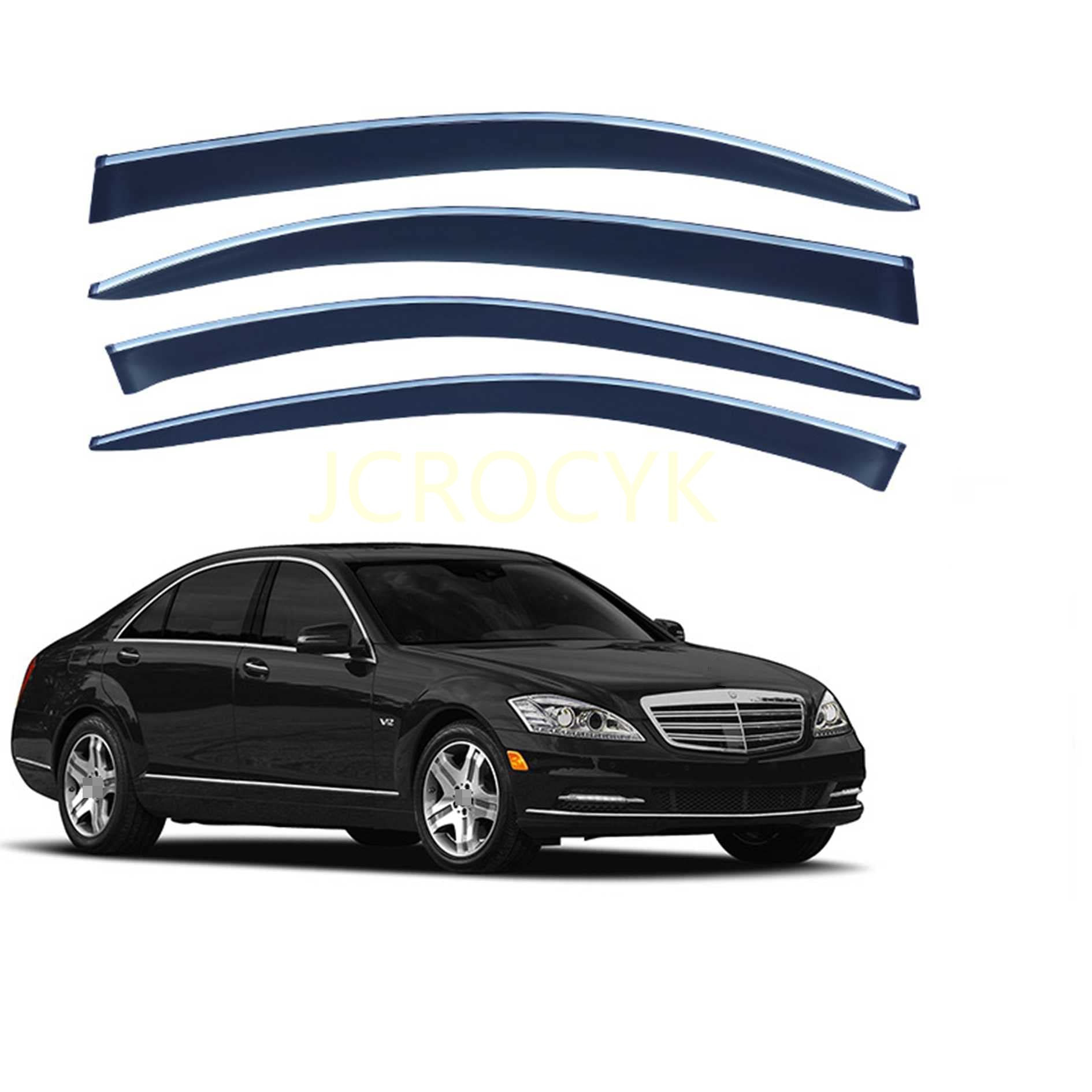 メルセデスベンツ S クラス セダン W221 W222 V223 長軸モデル 2006~2023年 車用サイドバイザー 車種専..