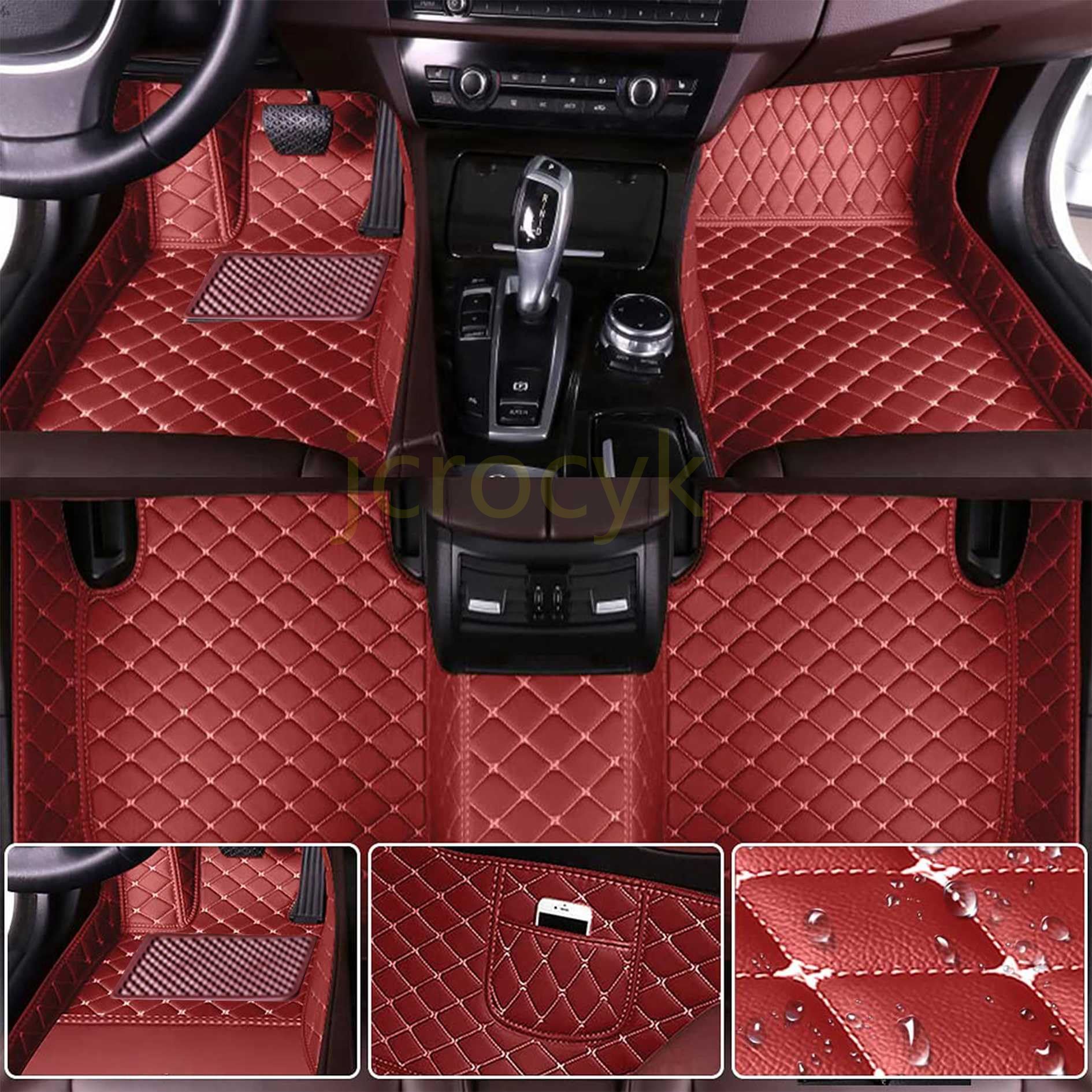 ポルシェ ボクスター 981 987 986 2人乗りフロアマット カーマット 車種専用設計 3Dフロアマット PUレザー素材 カーマット 防水仕様 耐汚れ カー用品 保護パーツ 取り付け簡