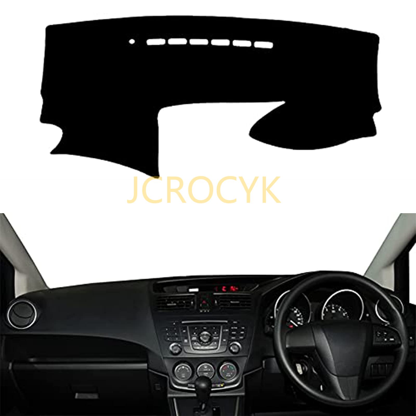 ダッシュボードマット適合マツダ5プレマシーMK3 2011-2016車内ダッシュボードカバー 日焼け防止 ダッシュボード用の抗紫外線パッド車種専用設計 インテリア アクセサリー 耐熱性 耐久性 右手運転